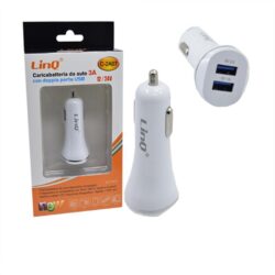linq C-3A01 Caricabatterie per auto 2 in 1 X 2 uscite USB 3.4 A.