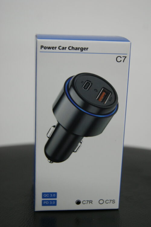 Caricabatterie Adattatore Da Auto PD Type-C 3.0  Dual